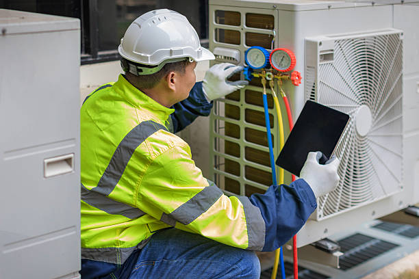 Professional Hvac technician working in Stoughton, WI